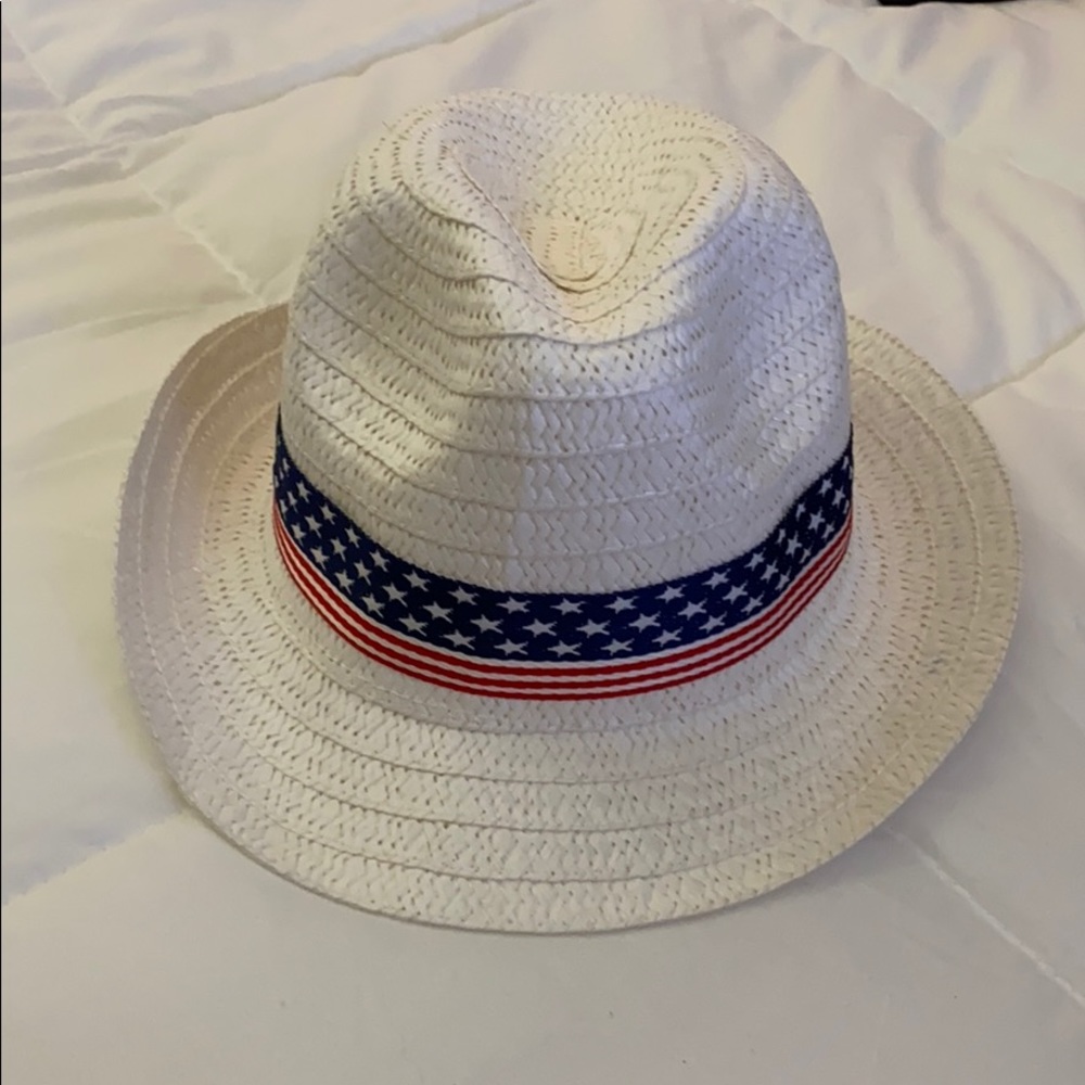 Patriotic Straw Fedora